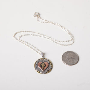 Jennifer's Handmade Luther's Rose Silver Necklace 3