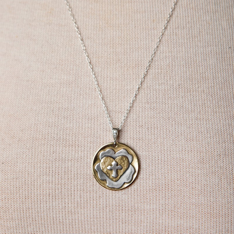 Jennifer's Handmade Luther's Rose Silver Necklace 1