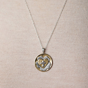 Jennifer's Handmade Luther's Rose Silver Necklace 1