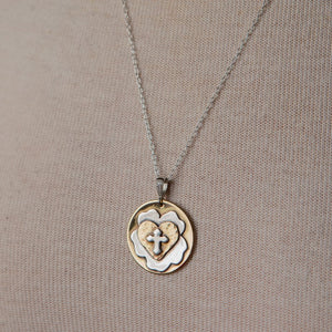 Jennifer's Handmade Luther's Rose Silver Necklace 1