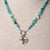 Jennifer's Hemimorphite and Chalcedony Charming Neckace and Earring Set