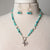 Jennifer's Hemimorphite and Chalcedony Charming Neckace and Earring Set