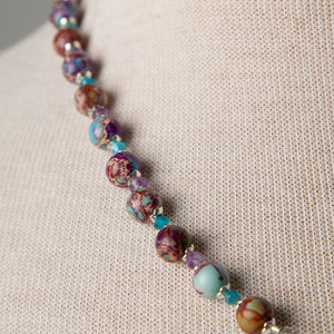 Jennifer's Impressision Jasper Cross Necklace