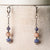 Jennifer's Iolite and Peach Moonstone Cross Necklace and Earring Set