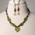 Jennifer's Jade and Agate, Trinity Knot Necklace and Earring Set