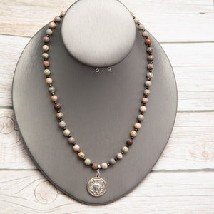 Jennifer’s Jasper Luther’s Rose Necklace