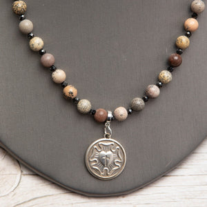 Jennifer’s Jasper Luther’s Rose Necklace