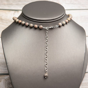 Jennifer’s Jasper Luther’s Rose Necklace