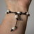 Jennifer's Knotted Leather and Pearl Silver Tinity Knot Bracelet