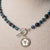 Jennifer’s Kyanite and Jade Luther’s Rose Necklace
