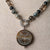 Jennifer's Kyanite and Smokey Quartz Luther's Rose Necklace
