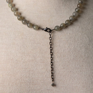 Jennifer's Labradorite Jesus I Am A Lutheran Necklace