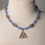 Jennifer's Lampwork glass and Copper Trinity Knot Necklace