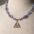 Jennifer's Lampwork glass and Copper Trinity Knot Necklace