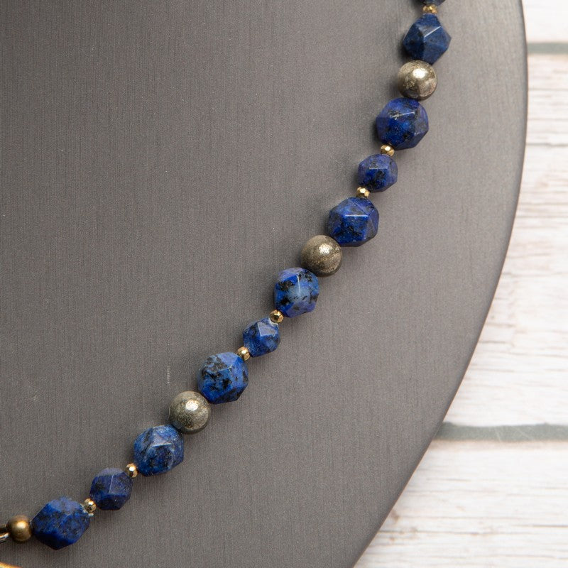 Jennifer’s Lapis Lazuli Vintage Luther’s Rose Necklace