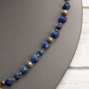 Jennifer’s Lapis Lazuli Vintage Luther’s Rose Necklace