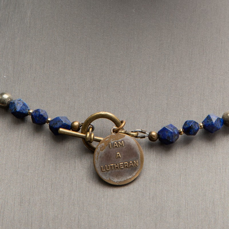 Jennifer’s Lapis Lazuli Vintage Luther’s Rose Necklace