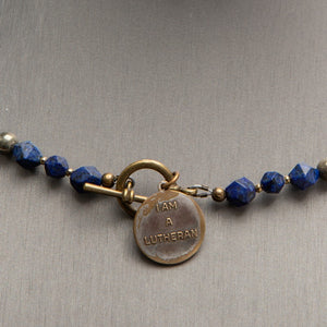 Jennifer’s Lapis Lazuli Vintage Luther’s Rose Necklace