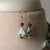 Jennifer's Larimar and Smoky Quartz Gold Plated Luther's Rose Necklace and Earring Set