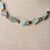 Jennifer's Larimar and Smoky Quartz Gold Plated Luther's Rose Necklace and Earring Set