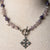 Jennifer's Lavender and Purple Cross Necklace