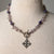 Jennifer's Lavender and Purple Cross Necklace