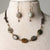 Jennifer's Leather Eagle Eye Choker and Earring Set