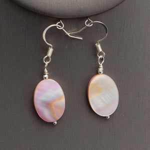 Jennifer’s Mother of Pearl Baptism Shell Necklace and Earring Set