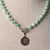 Jennifer's Pectolite and Zircon Easter Lily Alleluia Necklace and Earring Set