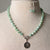 Jennifer's Pectolite and Zircon Easter Lily Alleluia Necklace and Earring Set