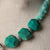 Jennifer's Russian Amazonite Nugget Baptism Shell Necklace and Earring Set