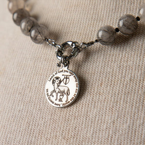 Jennifer's Rutilated Quartz Lamb of God Necklace