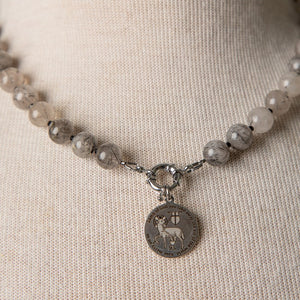 Jennifer's Rutilated Quartz Lamb of God Necklace