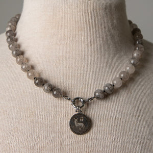 Jennifer's Rutilated Quartz Lamb of God Necklace