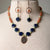 Jennifer's Sunstone and Czech Glass Necklace and Earring Set