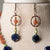 Jennifer's Sunstone and Czech Glass Necklace and Earring Set