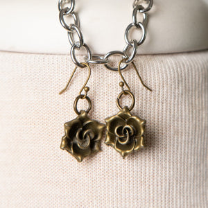 Jennifer's Swirl Glass and MOP Trinity Rose Necklace and Earring Set