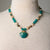 Jennifer's Teal Baptism Shell Necklace