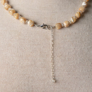 Jennifer's Troca Shell and Mother-of-Pearl Cross Necklace and  Earring Set
