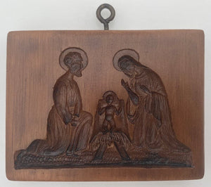 Holy Family Nativity Springerle Cookie Mold