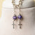 Jennifer's Handmade Lampwork Glass beaded Cross Earrings