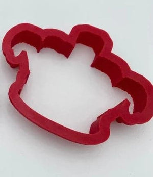 Royal Crown Springerle Cookie Mold with matching Red Cookie Cutter
