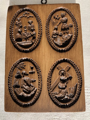 Oval Life of Christ Springerle Cookie Mold - 4 images