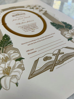 Ad Crucem Marriage Certificate - Unlimited Printing