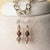 Jennifer’s Mauve and Gray Agate Cross Necklace and Earring Set