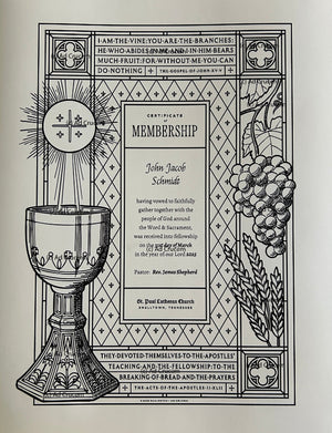 Ad Crucem Membership Certificate - Unlimited Printing