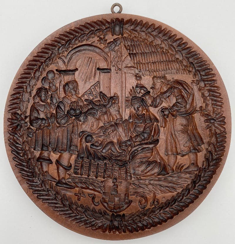 Nativity Center Scene Springerle Cookie Mold
