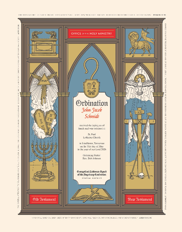 Ad Crucem Ordination Certificate - Unlimited Printing