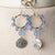 Jennifer’s Blue Silver Sand Dollar Earrings