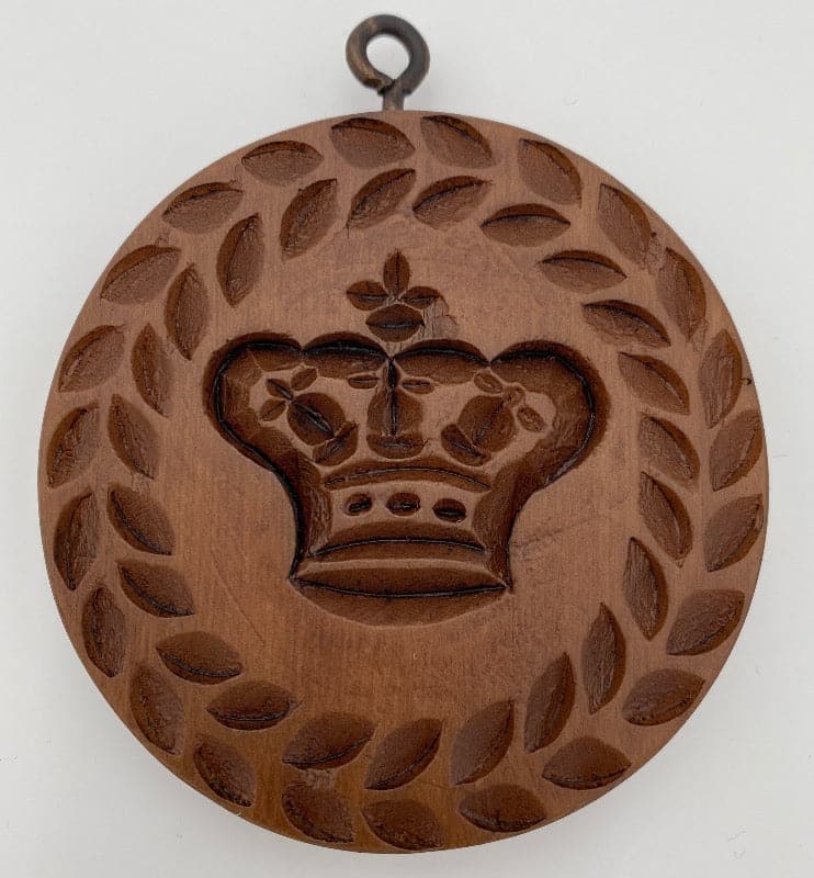 Small Royal Crown Springerle Cookie Mold